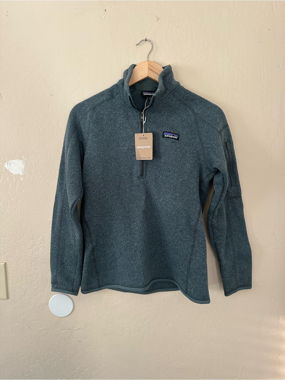 Patagonia Women’s Quarter-Zip Fleece Pullover - Slate Blue Green